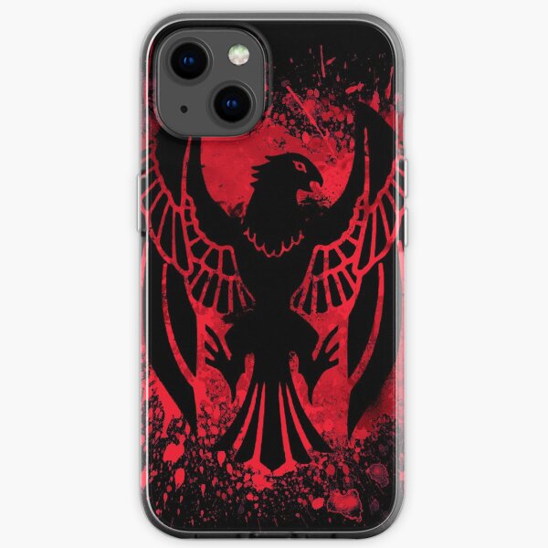 Black Eagle Splatter iPhone Soft Case