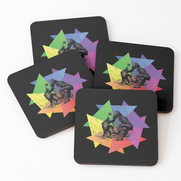 Item preview, Vintage Chimpanzee Lover Retro Chimp Silhouette Gift product designed and sold by Grabitees.