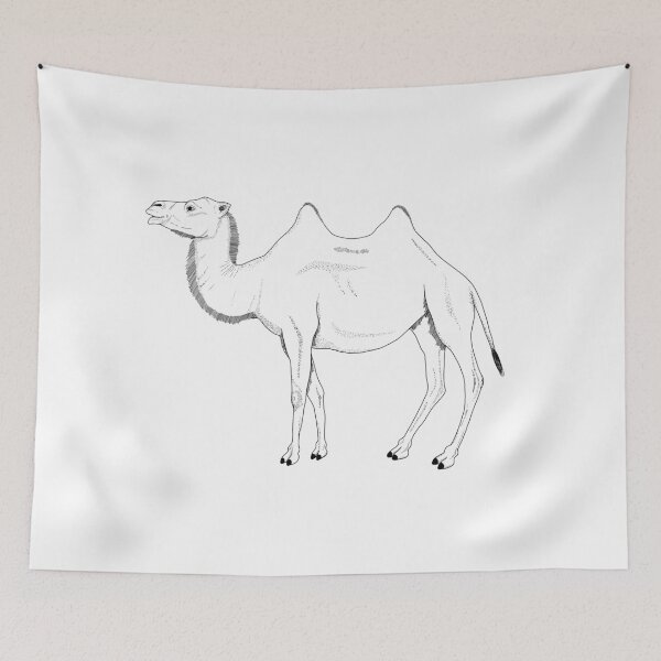Item preview, Camel Line Drawing designed and sold by reneenort5.