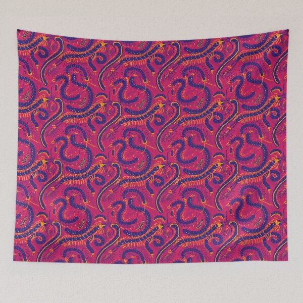 Item preview, myriapod menagerie - pink designed and sold by dinoserious.