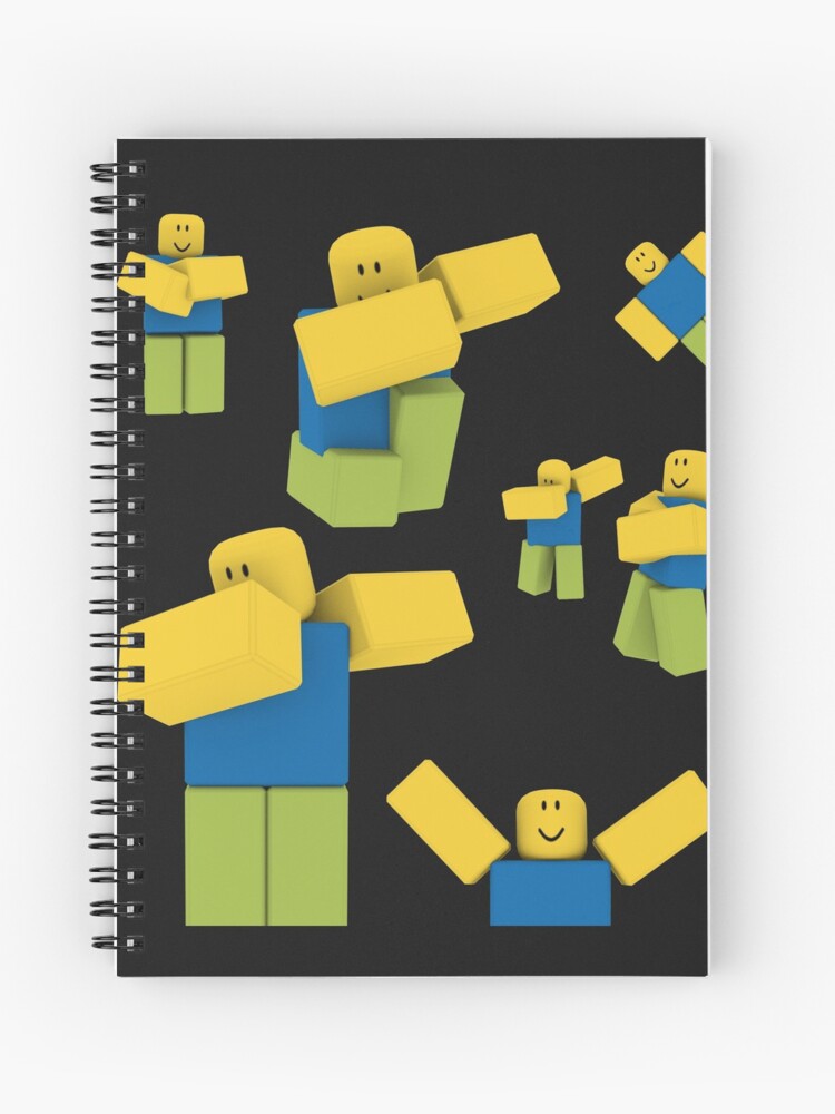 Roblox Oof Noobs Everywhere Dabbing Dab Gift For Gamers Spiral Notebook By Smoothnoob Redbubble - noob can dab roblox