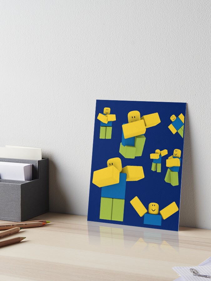 Roblox Oof Noobs Everywhere Dabbing Dab Gift For Gamers Art Board Print By Smoothnoob Redbubble - roblox oof noobs everywhere dabbing dab gift for gamers duvet
