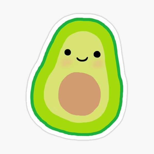 Kawaii Avocado Art Board Print for Sale by Swift-stuff