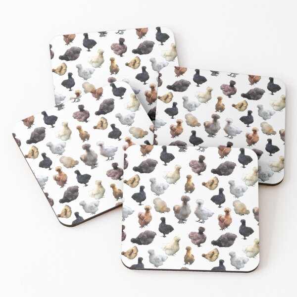 Item preview, Silkie Bantams on White designed and sold by StandoutSilkies.