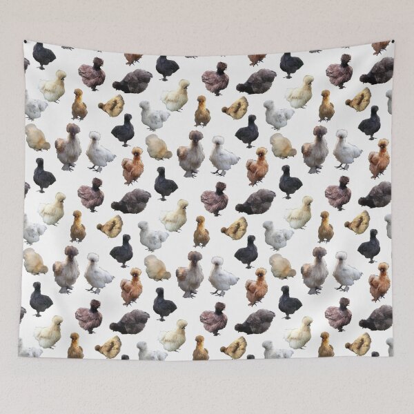 Item preview, Silkie Bantams on White designed and sold by StandoutSilkies.