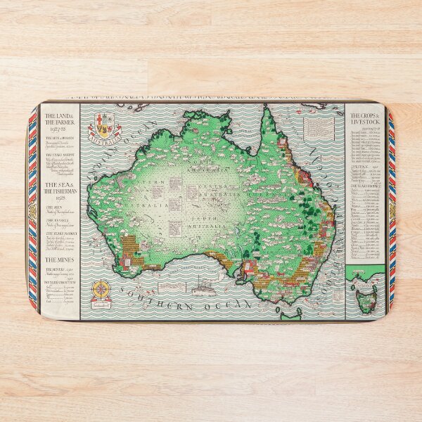 Item preview, A Map of Australia 1930 designed and sold by Flamin' Galah.