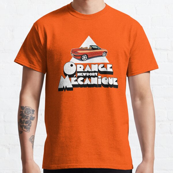 Orange *Newport* Mécanique - Marron (Fond Orange) T-shirt classique