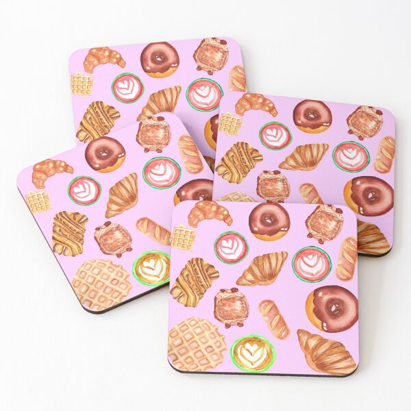Item preview, Pastries and Lattes- Pink designed and sold by Ellengsart.