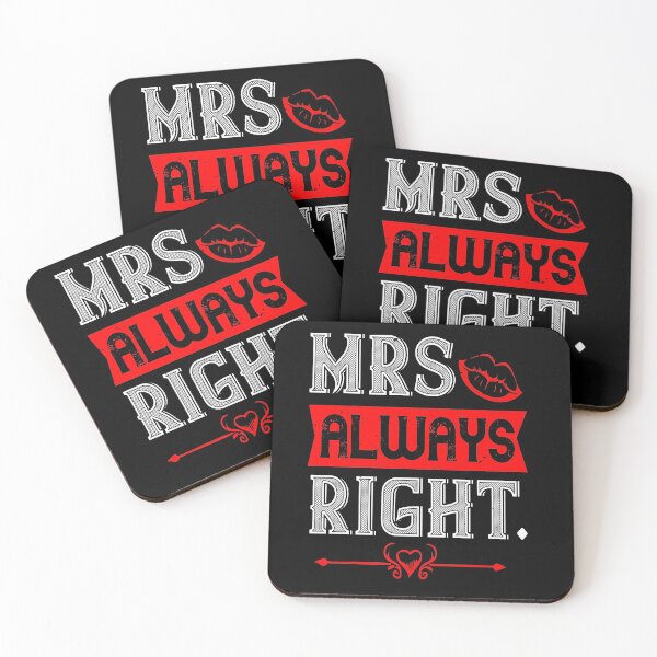 Item preview, Mrs always right designed and sold by TinoThreads.