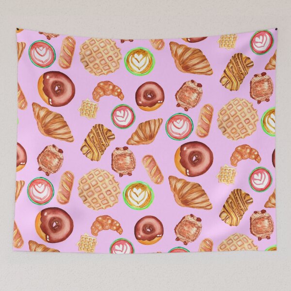 Item preview, Pastries and Lattes- Pink designed and sold by Ellengsart.