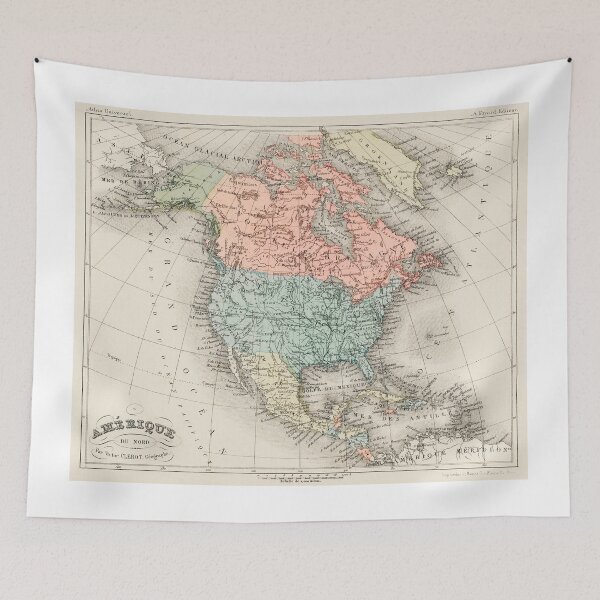 Item preview, Vintage Map of North America - 1878 designed and sold by Flamin' Galah.