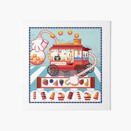 Fruity Coco Art Board Print