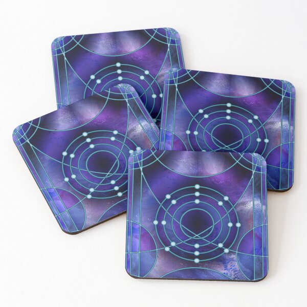 Element 18: Argon Coasters (Set of 4)