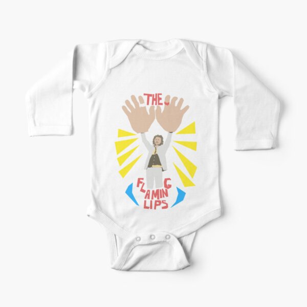 The flaming lips - big hands Long Sleeve Baby One-Piece