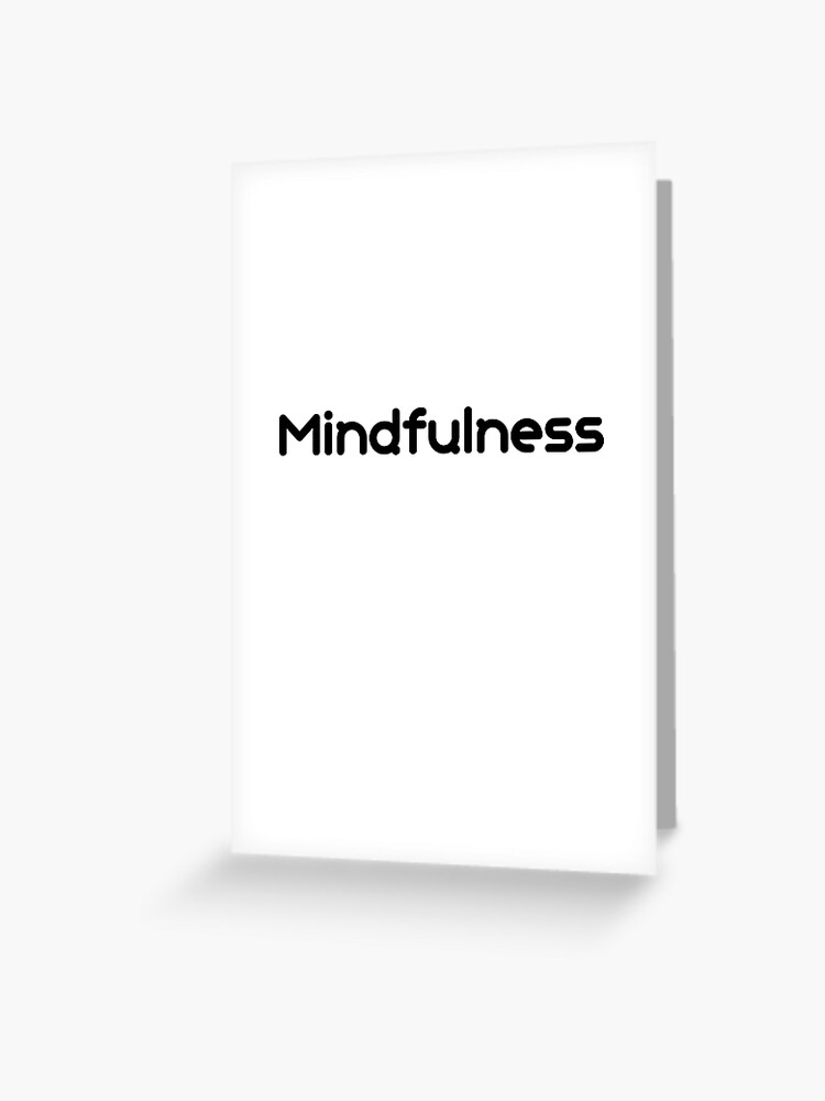 Carte De Vœux Mindfulness Pleine Conscience Zen Relax Yoga Meditation Exercice Par Hassanihind Redbubble