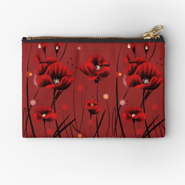 Fiery poppies Zipper Pouch