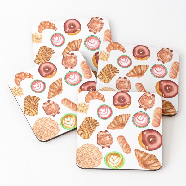 Item preview, Pastries and Lattes- White designed and sold by Ellengsart.