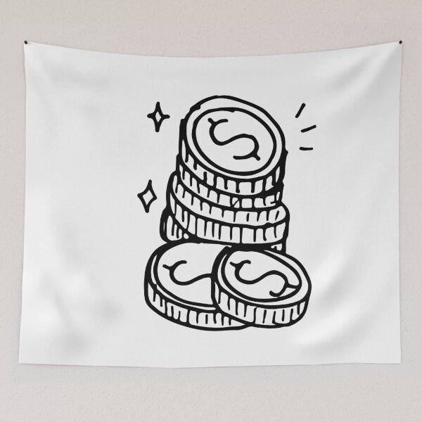 Item preview, Shinning Coins Tattoo designed and sold by Romanii13.