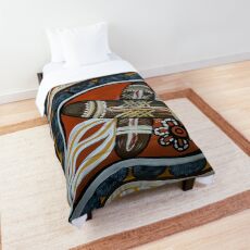 Authentic Aboriginal Art Clapstick Dreaming Comforter
