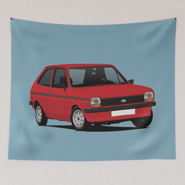 Item preview, Fiesta Mk1 - red- black stripes designed and sold by knappidesign.