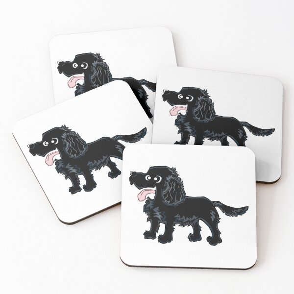 Item preview, Cocker Spaniel - Black (Full Body) WHITE BG designed and sold by TheChicken.