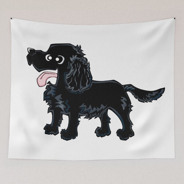 Item preview, Cocker Spaniel - Black (Full Body) WHITE BG designed and sold by TheChicken.