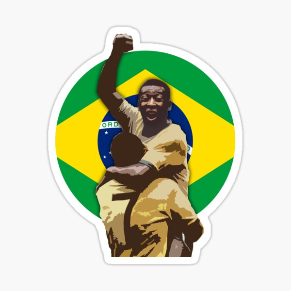 Pele Greates Footbal Player in History - Joga Bonito Sticker