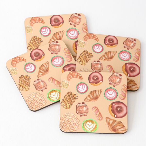 Item preview,  Pastries and Lattes- Peach designed and sold by Ellengsart.
