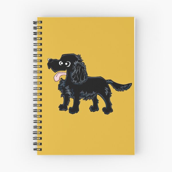 Item preview, Cocker Spaniel - Black (Full Body) YELLOW BG designed and sold by TheChicken.