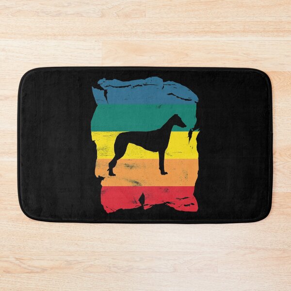 Aperçu de l'œuvre Greyhound Distressed Vintage Retro Silhouette créée et vendue par DoggyStyles.