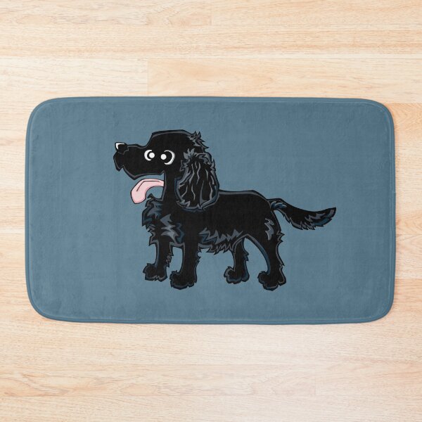 Item preview, Cocker Spaniel - Black (Full Body) BLUE BG designed and sold by TheChicken.