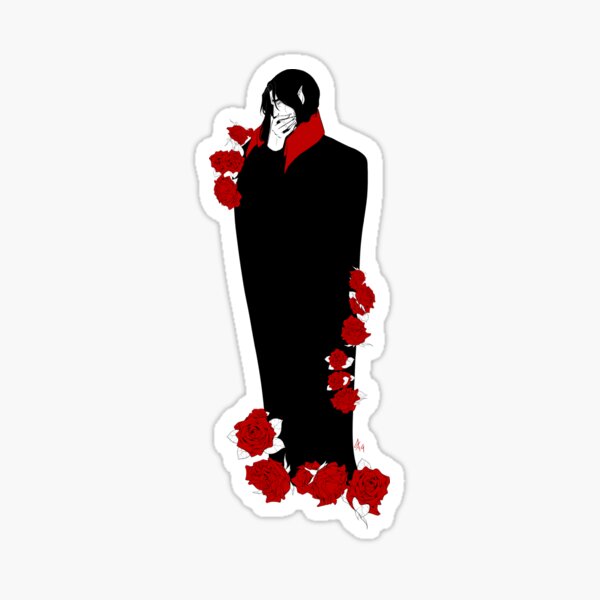 Vista previa del artículo con la obra «Drácula de luto», diseñado y vendido por SarahDesdemona.