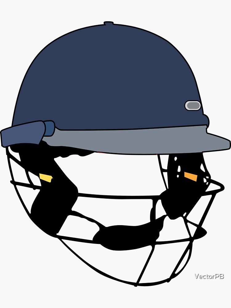 "Cricket Helmet Clipart Stickers" Sticker for Sale by VectorPB | Redbubble