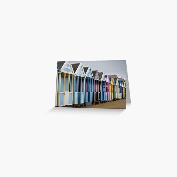 Beach Huts Greeting Card
