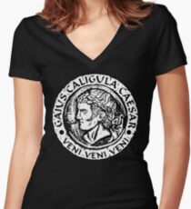 Caligula Veni Veni Veni Women's Fitted V-Neck T-Shirt