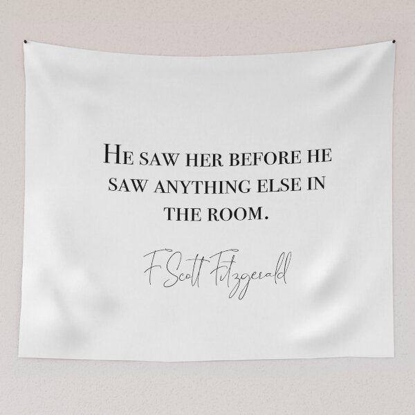 Item preview, He saw her - F Scott Fitzgerald designed and sold by peggieprints.