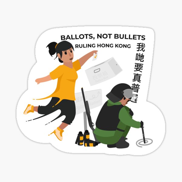 Ballots, not bullets Sticker