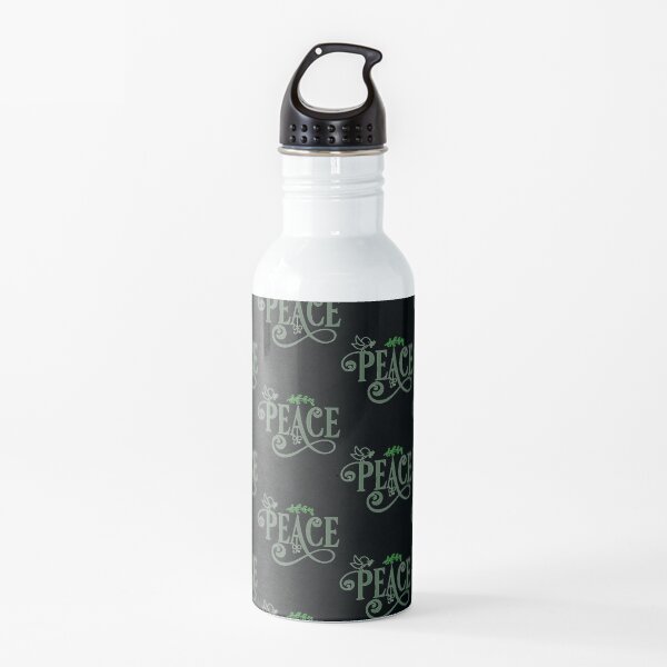 PEACE - Dreamer Life Goals of Humanity Future Gift Ideas Water Bottle