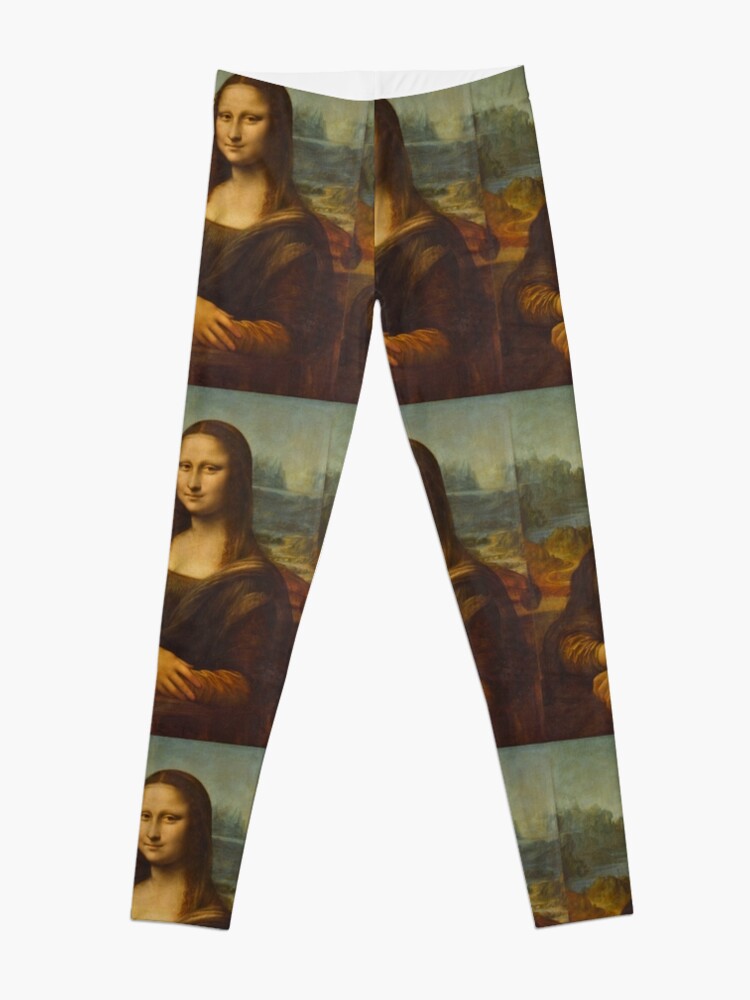 Alternate view of Mona Lisa - Leonardo da Vinci (Louvre) Leggings