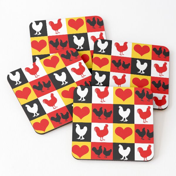Item preview, Country Fair Square Dance Chicken Gingham designed and sold by AntiqueImages.