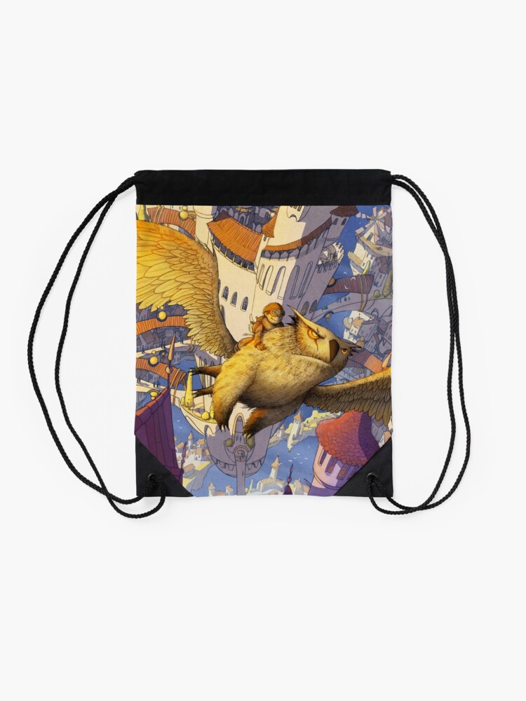 Alternate view of The spiral city Drawstring Bag