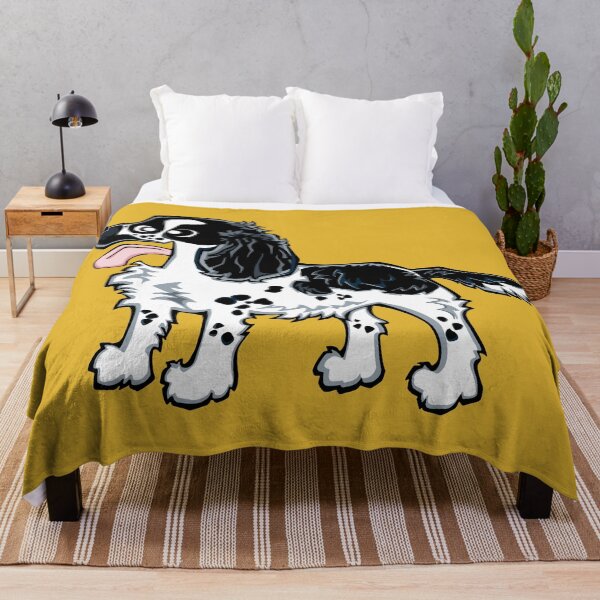 Item preview, Cocker Spaniel - Blue Roan (Full Body) YELLOW BG designed and sold by TheChicken.