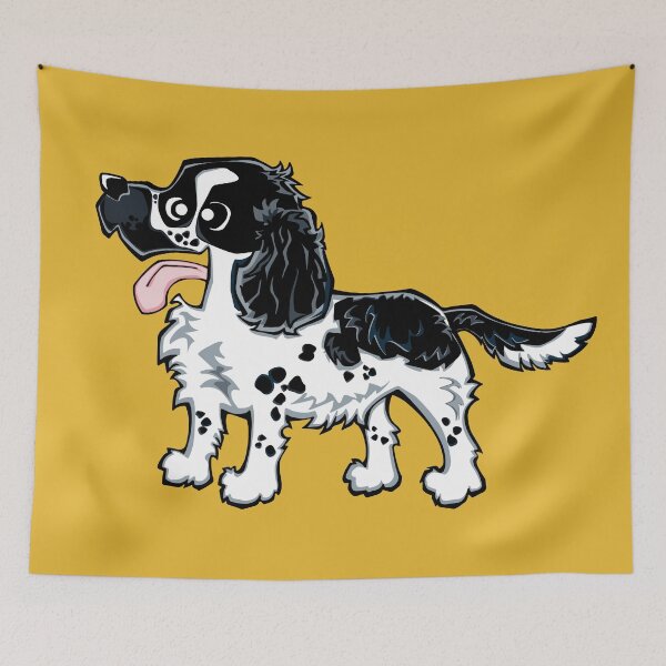 Item preview, Cocker Spaniel - Blue Roan (Full Body) YELLOW BG designed and sold by TheChicken.