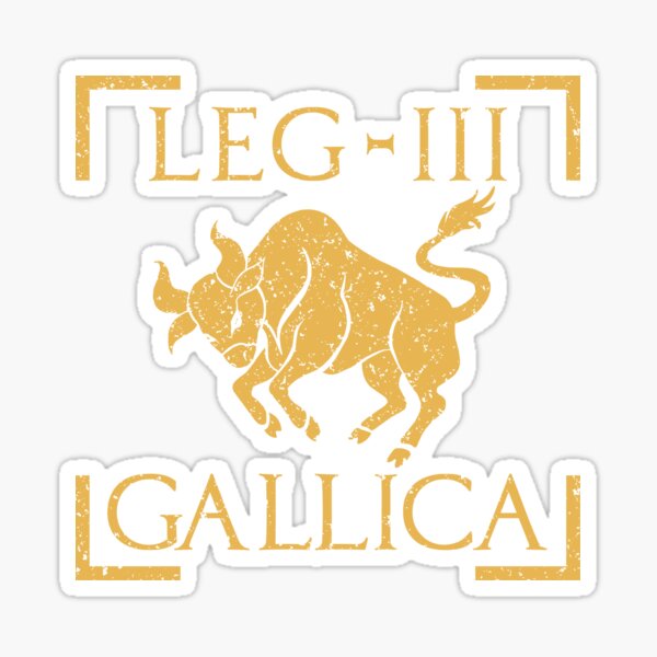 Legio Iii Gallica Taurus Bull Emblem Roman Legion Sticker For Sale By