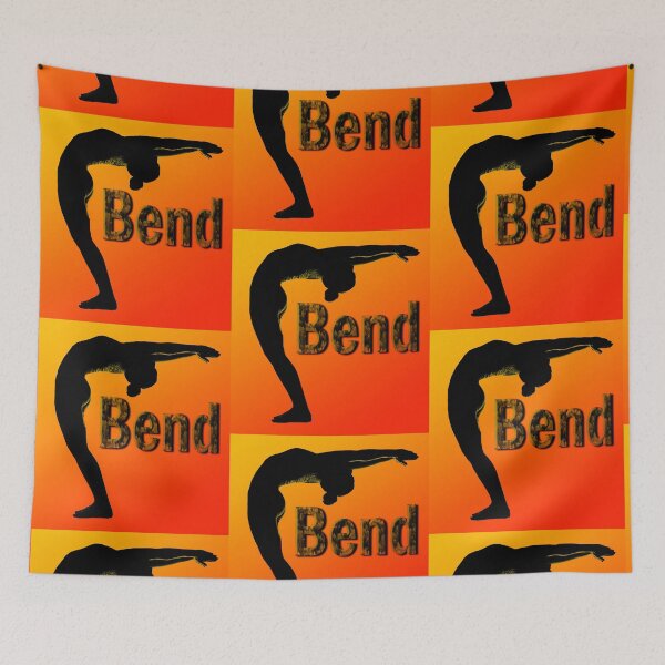 Item preview, Yoga Poses - Red and Orange Background Back Bend designed and sold by SadSacDesigns.