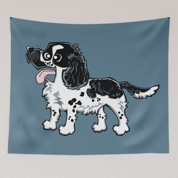 Item preview, Cocker Spaniel - Blue Roan (Full Body) BLUE BG designed and sold by TheChicken.