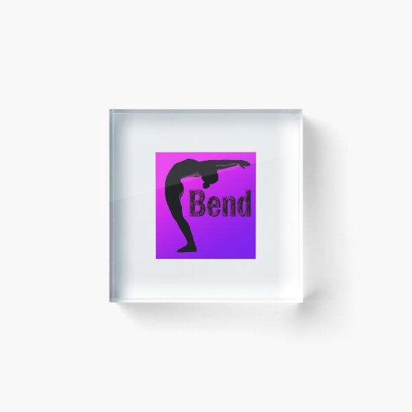Item preview, Yoga Poses - Pink And Purple Background Back Bend designed and sold by SadSacDesigns.