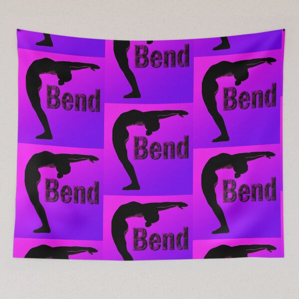 Item preview, Yoga Poses - Pink And Purple Background Back Bend designed and sold by SadSacDesigns.