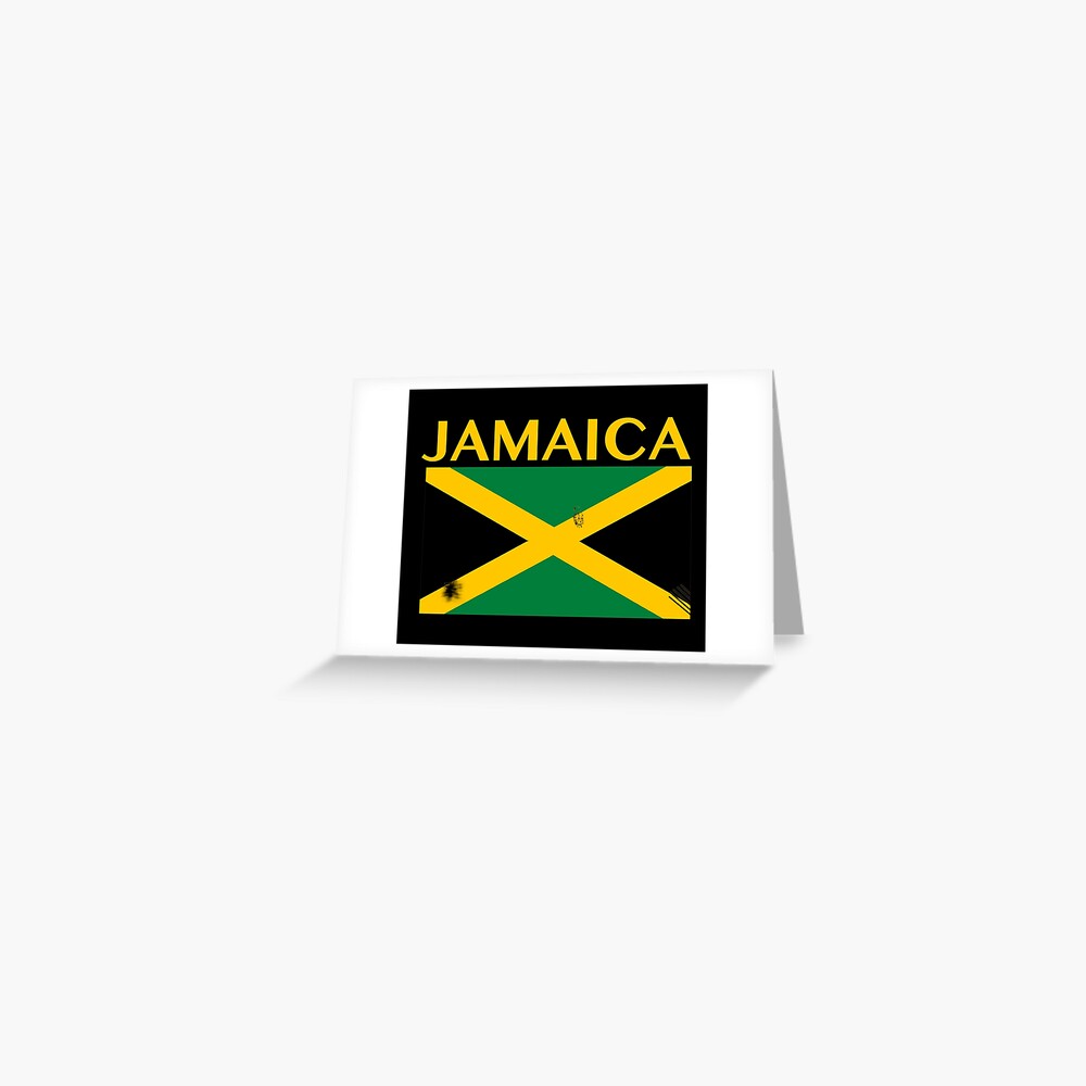 "Jamaica Flag" Greeting Card by EverythingJA Redbubble