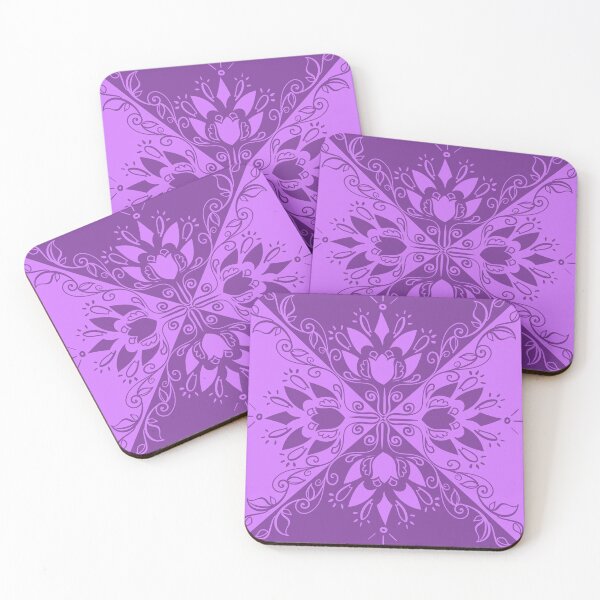Item preview, Purple symmetrical flowers designed and sold by Chino20.